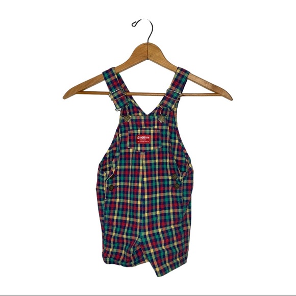 OshKosh B'gosh Other - Vintage Oshkosh B'Gosh Vestbak Plaid Overalls 4T